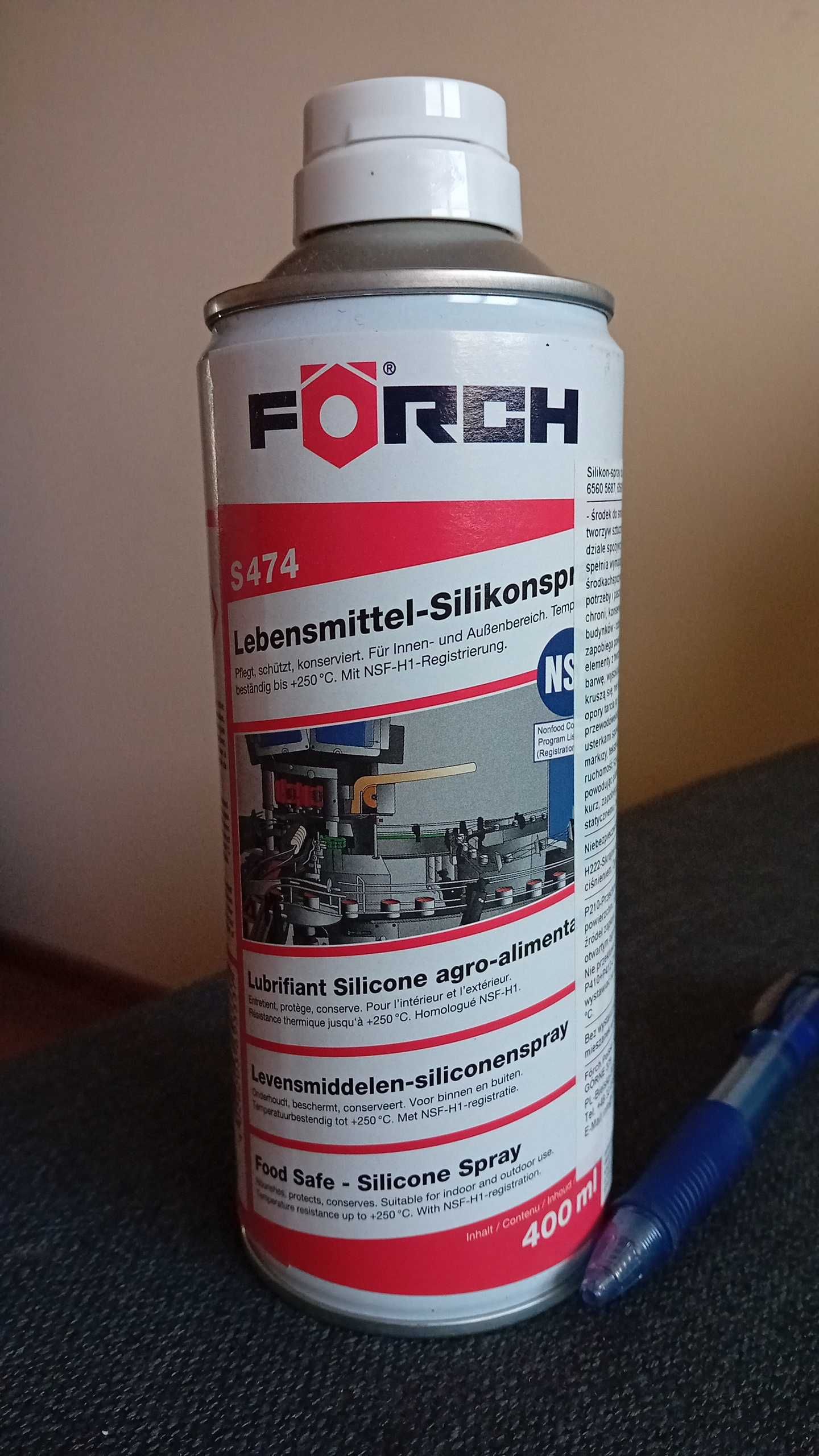 S474 Forch Silikon do maszyn spożywczych 400ml