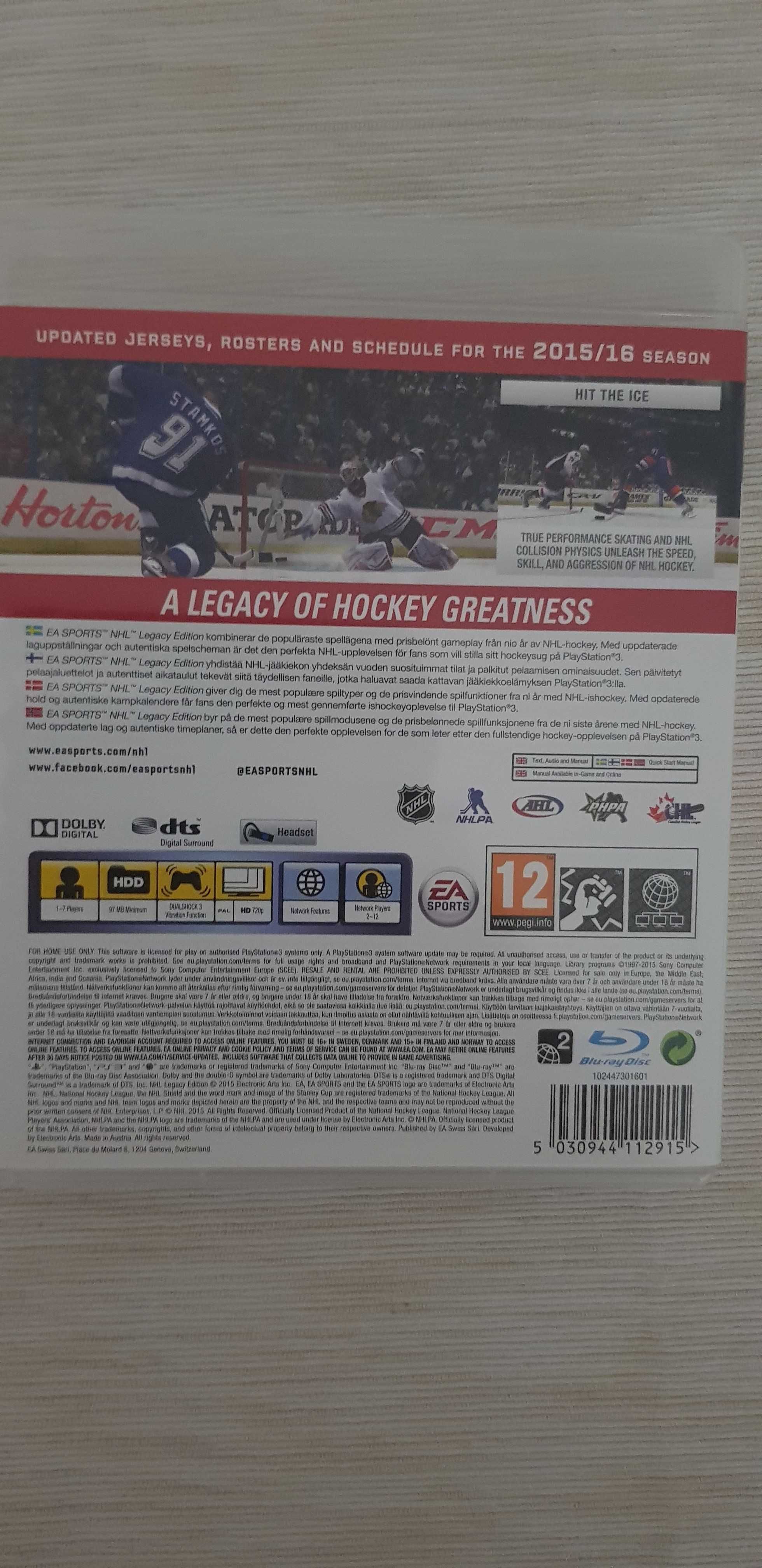 NHL Legacy Edition (Gra PS3)