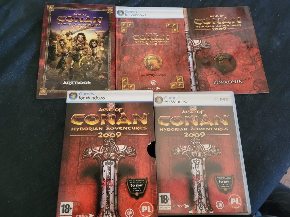 PC DVD-ROMx4 Age of Conan Hyborian Aventures 2009 PL Eidos