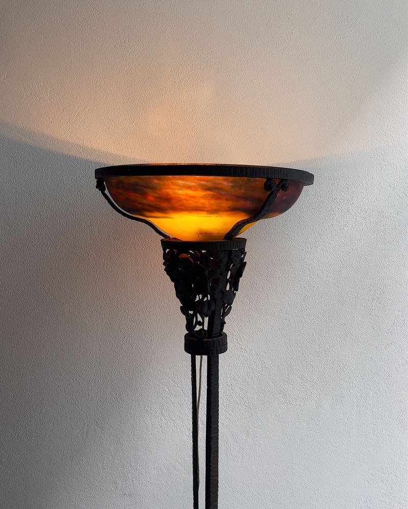 Candeeiro de Pé “Muller Fres Luneville” Art Nouveau