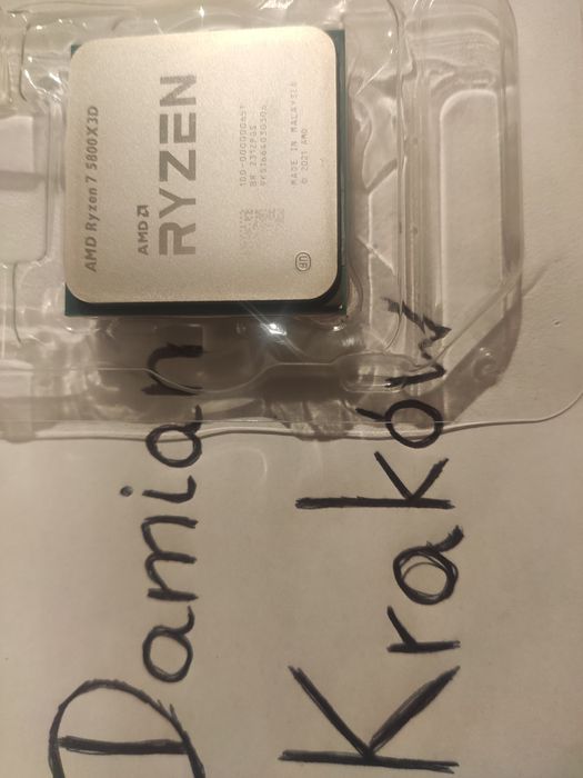 Procesor Ryzen 5800X3D -całkowicie sprawny, GWARANCJA do stycznia 2027