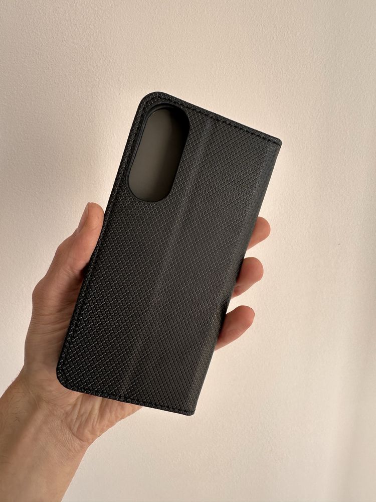 Etui Zamykane czarne do Samsung Galaxy S25 EDGE