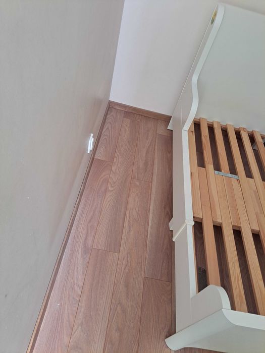 Łóżko ikea busunge, z materacem, 3 długości, rozsuwana rama.