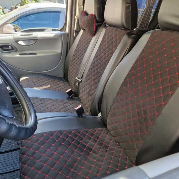 Чохли на сидіння на бус 1+2  Віто Спрінтер Мастер Транзит трафік T4/T5