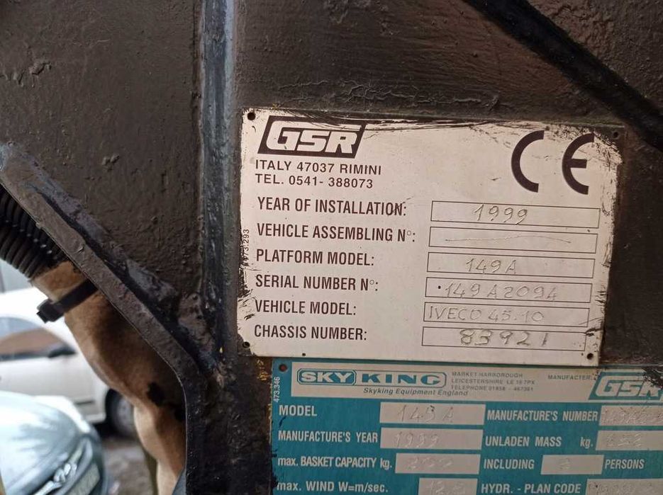 Zwyżka , podnośnik koszowy Iveco 14m