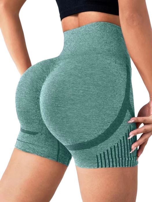 Spodenki Push-Up do Ćwiczeń Modelujące Bezszwowe Wysoki Stan - L