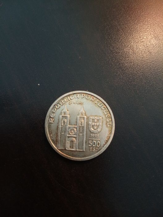 500 escudos  - 800 Aniversário Santo António	- Portugal 1995 - Prata