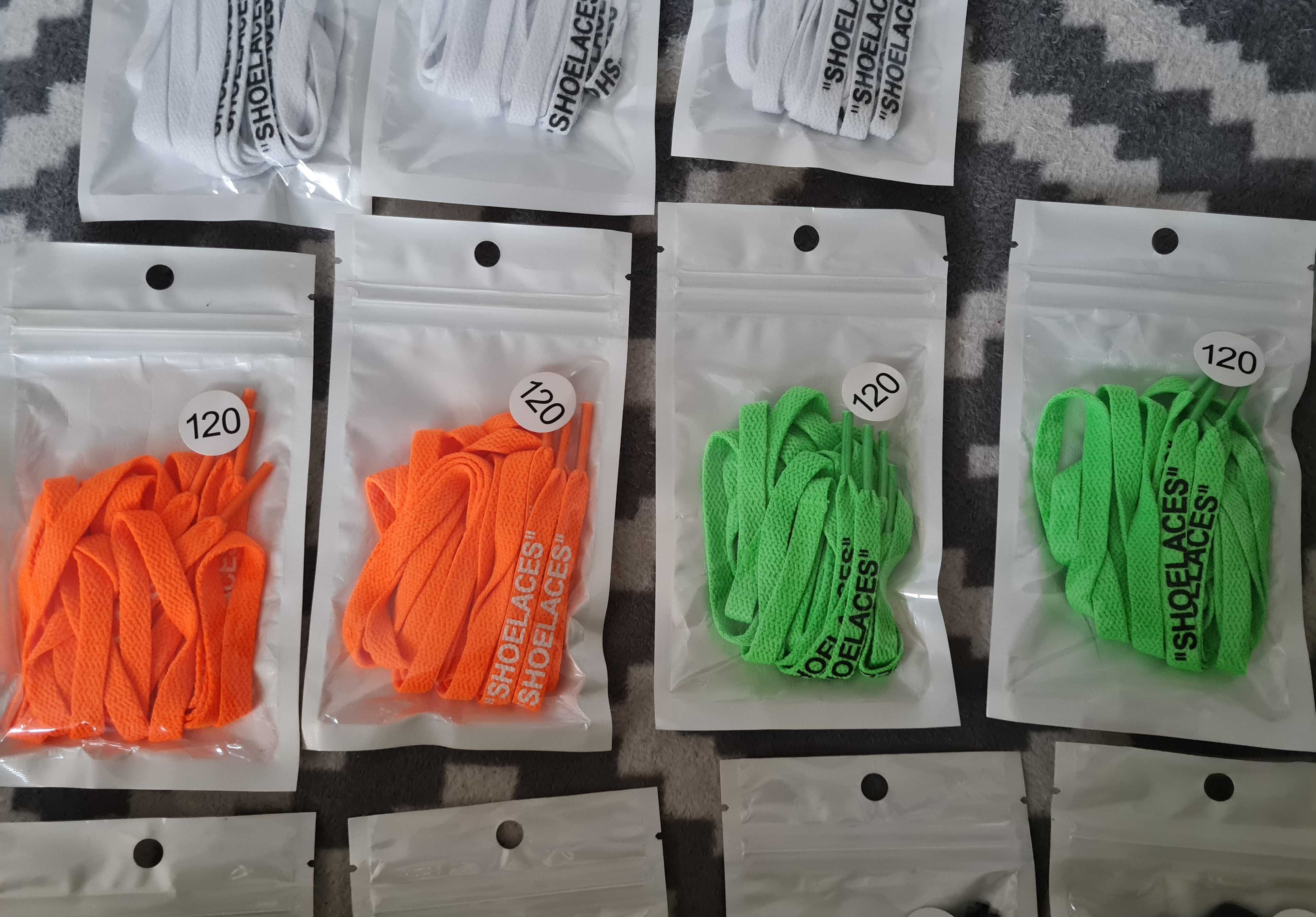 Sznurówki z napisem Shoelaces - 12 par