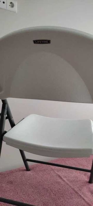 Cadeira Branca dobrável com encosto, Lifetime