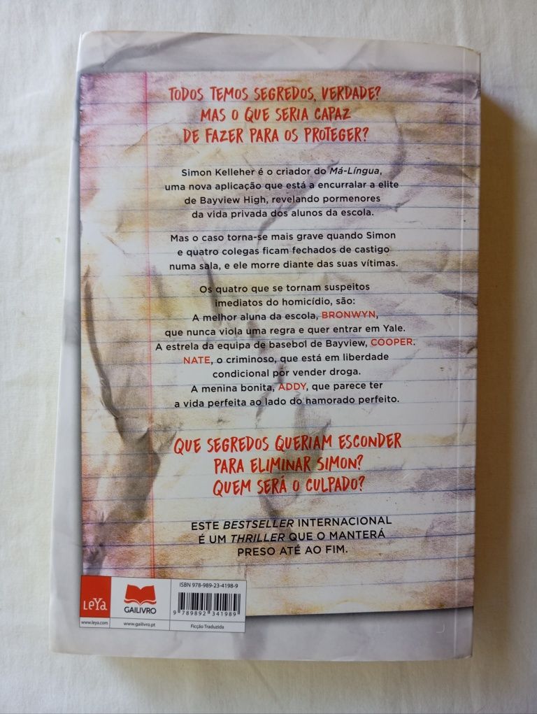 Livro Um de Nós Mente - Karen M. McManus