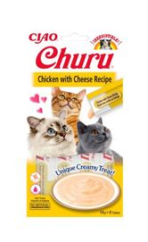 kremowy przysmak dla kota Churu o smaku kurczaka z serem 4x14g
