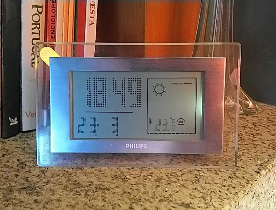 Rádio-relógio-despertador com informação meteorológica - Philips