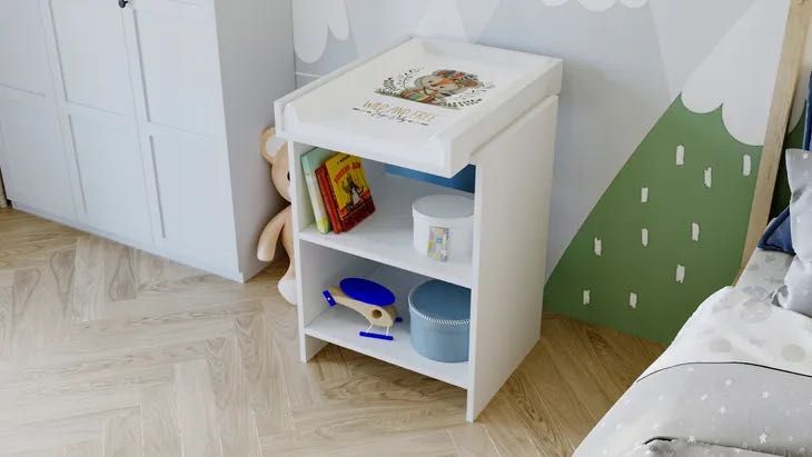 Szafka komoda pod przewijak dla dzieci biała biel