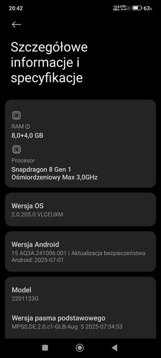 Xiaomi 12 Blue.  256GB