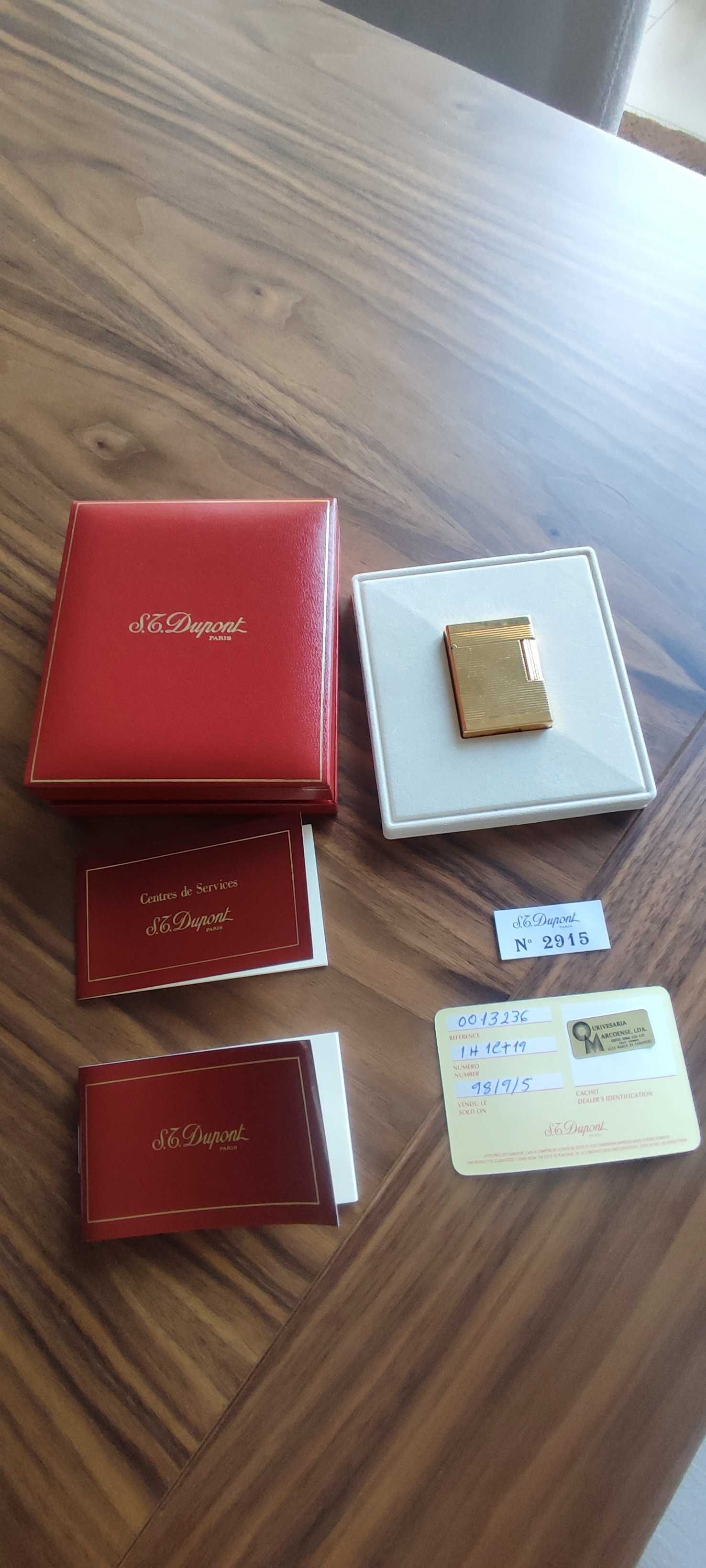 Isqueiro S.T. Dupont Ligne 1 Original – Banhado a Ouro