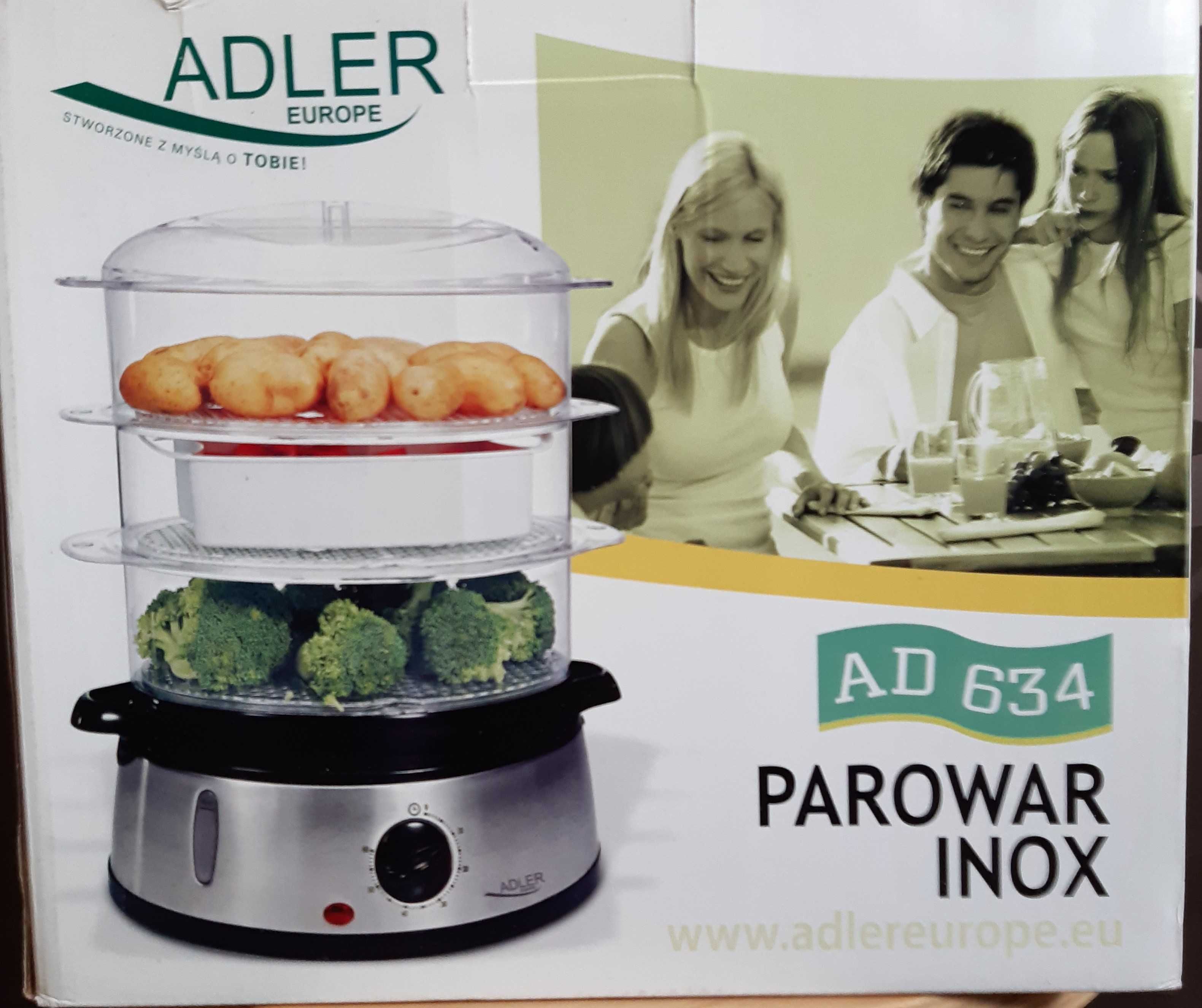 Parowar INOX Adler AD 634 nowy.