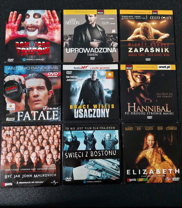 29 filmów na DVD Uprowadzona John Rambo Eliksir Miłości