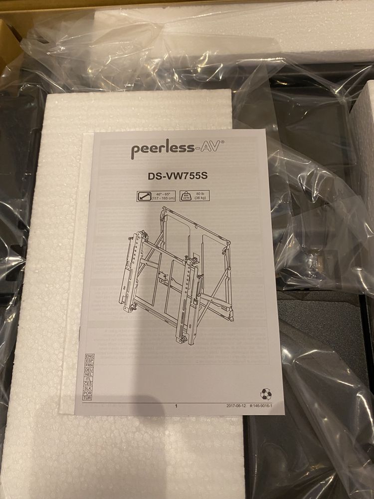 Peerless AV DS-VW755S uchwyt ścienny 40-65" najlepszy uchwyt polecam