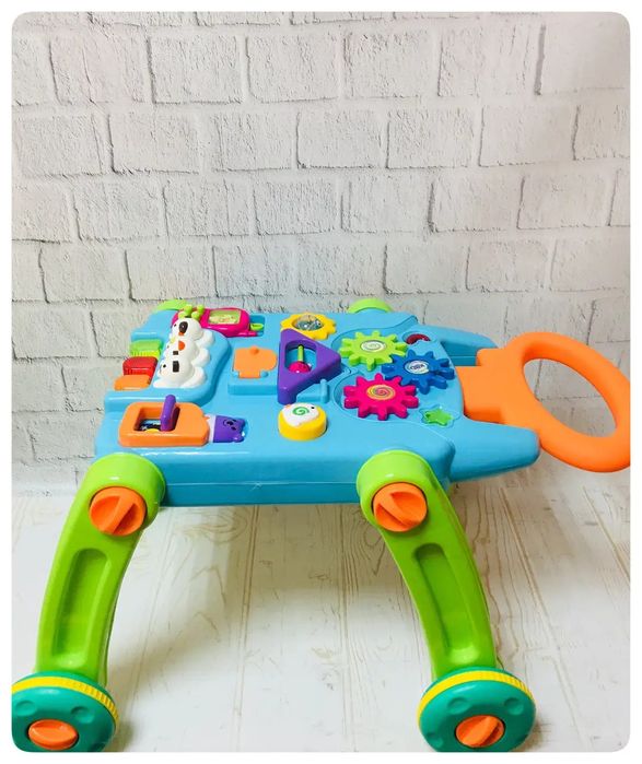 Ігровий центр 2 в 1 каталка ходунки столик