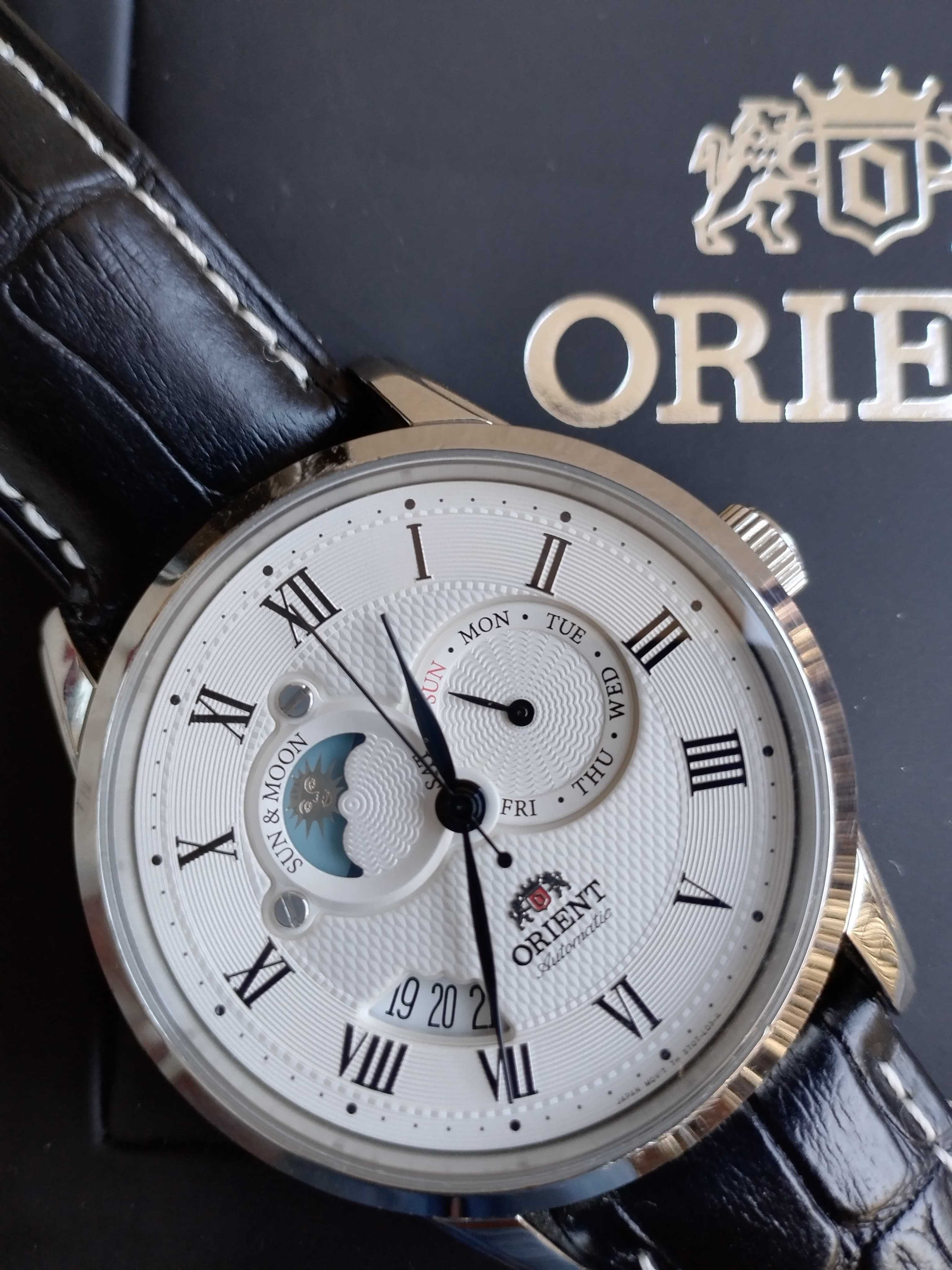 Zegarek Orient Sun and Moon FET0T002S0 automatyczny. Z papierami