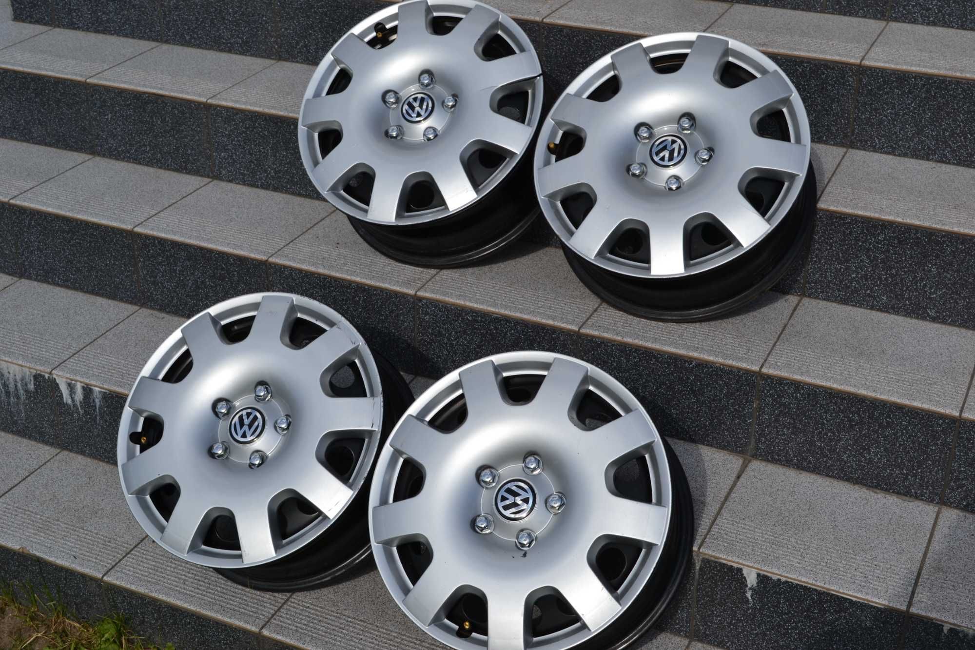 Felgi z kołpakami 5x112 VW 16 Cali
