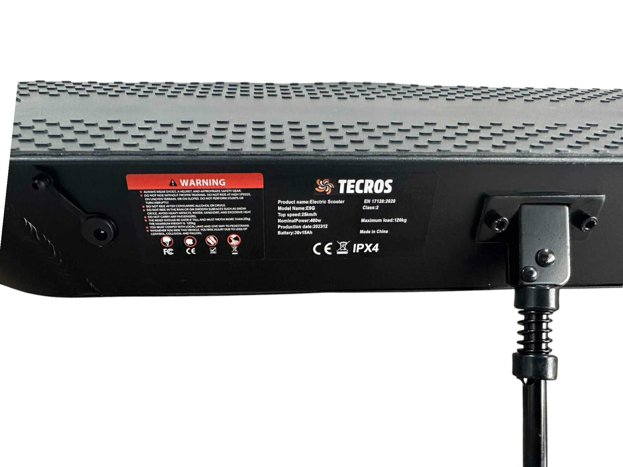 Електросамокат Tecros E9 Pro Max 35км/ч 10 дюймів колесо 36v15ah