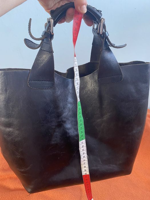 Torba skóra duża czarna