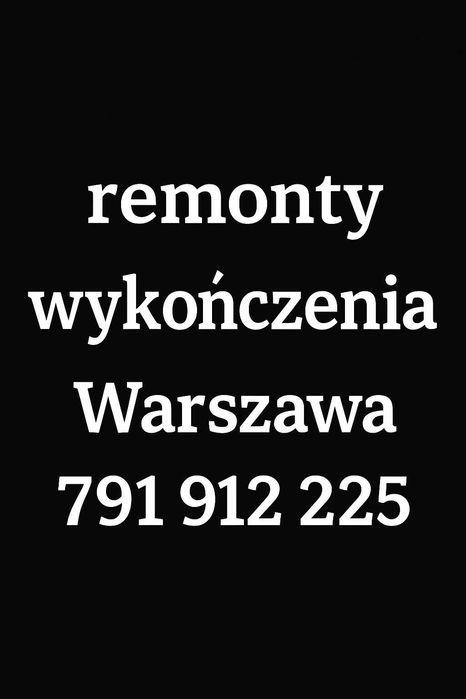 remonty i wykończenia wnętrz Warszawa okolice