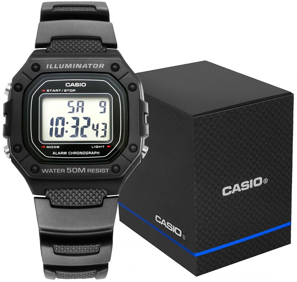 zegarek męski casio w-218h-1avef + box