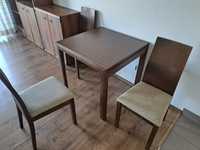 Drewniany stół i 3 krzesła