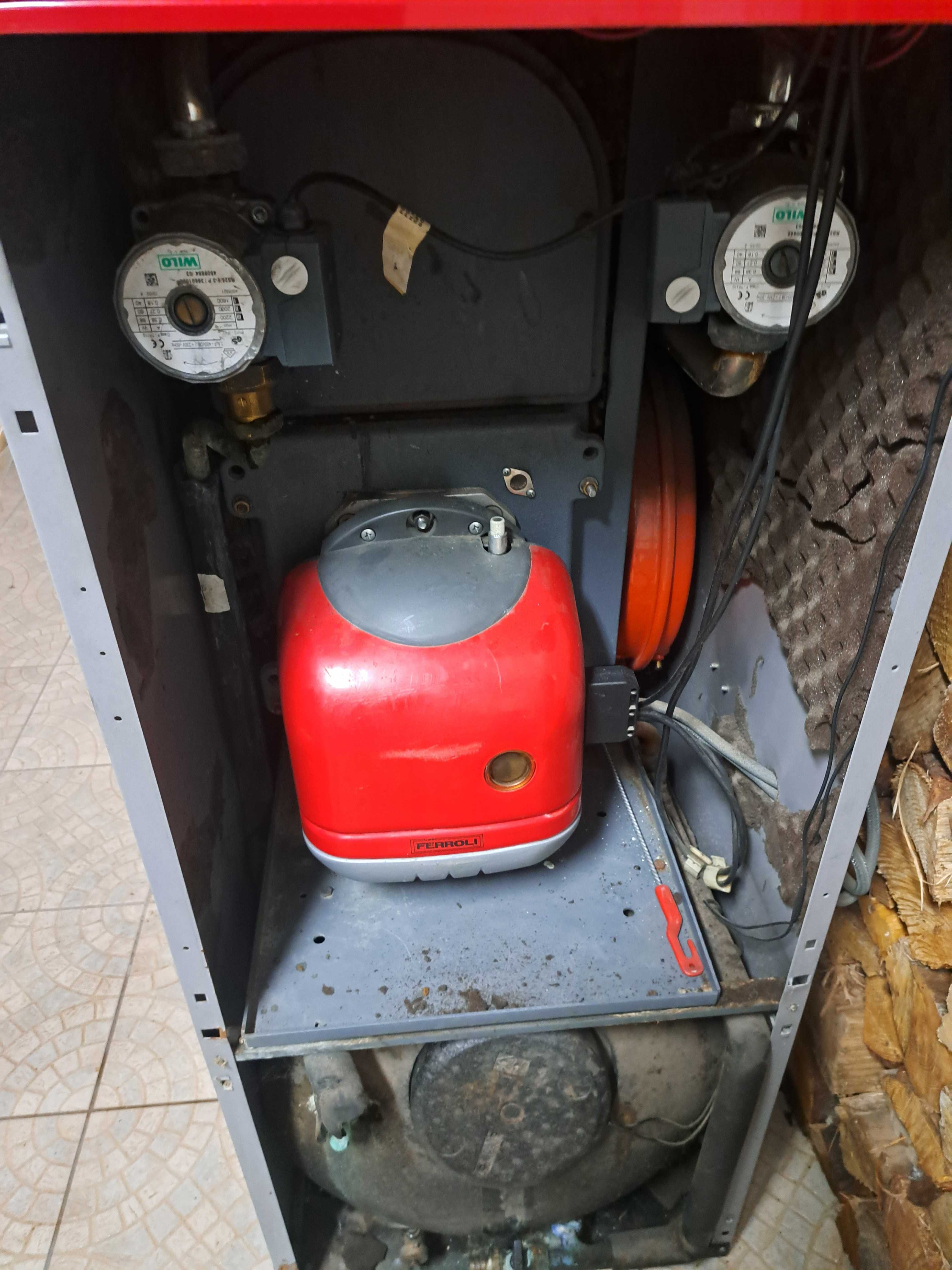 Caldeira de aquecimento a gasóleo, depósito e gasóleo