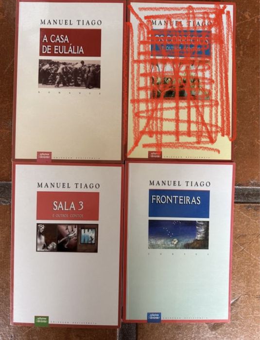 Livros Manuel Tiago Álvaro Cunhal - Casa Eulália, sala 3, fronteiras