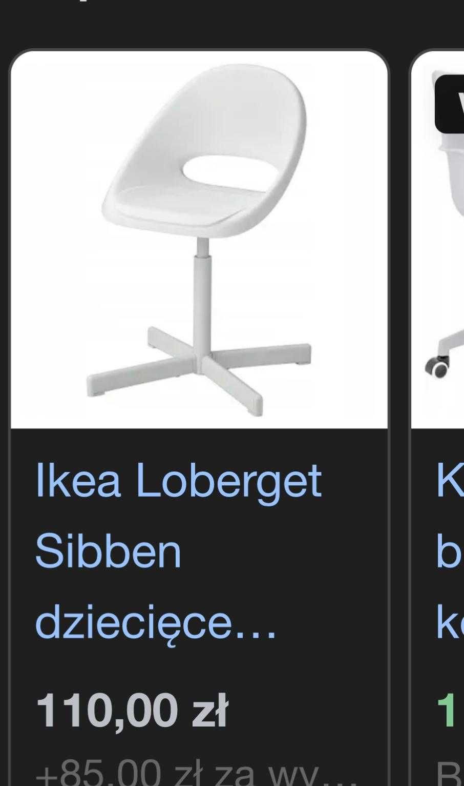 Krzesła dziecięce obrotowe