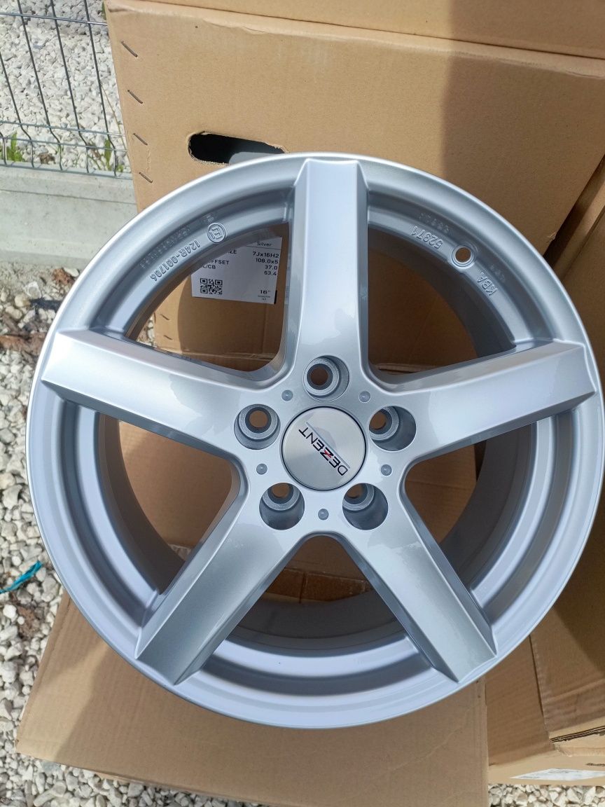 Nowe felgi aluminiowe 5x108 7jx16 Ford Volvo