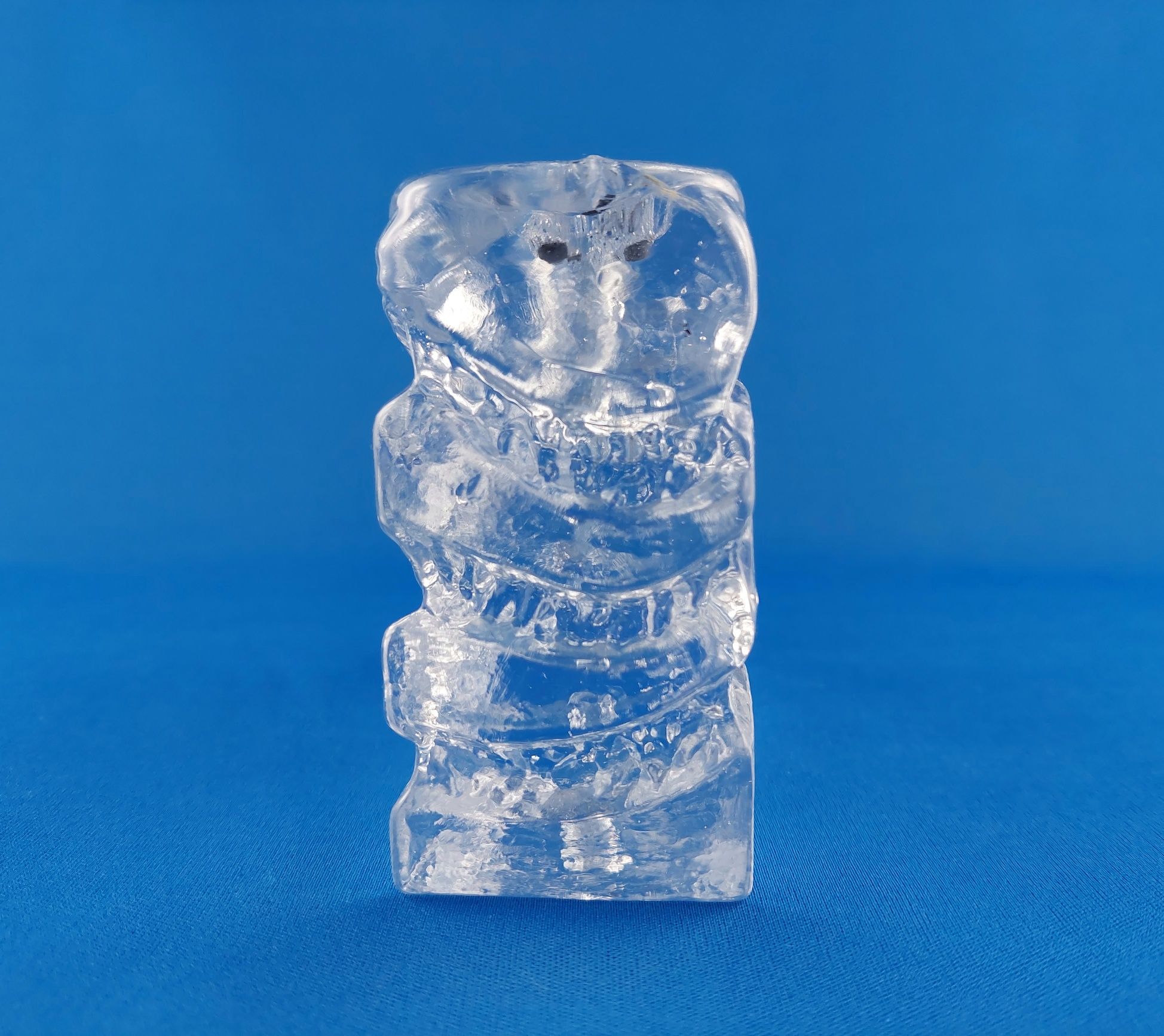 INGRID Glasshütte Blockkristal solifleur - wazon Ice Block 1970