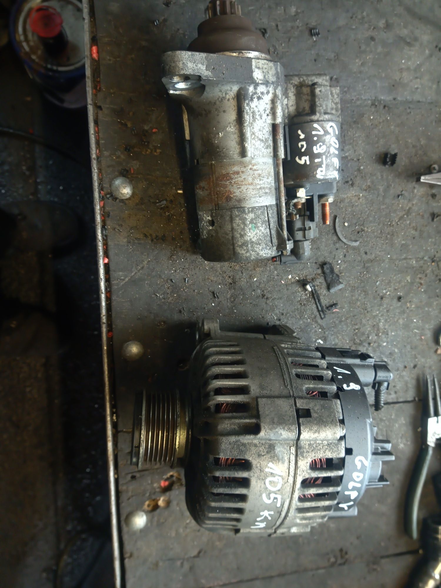 Golf 5 audi a3 8p rozrusznik alternator 1.9 tdi