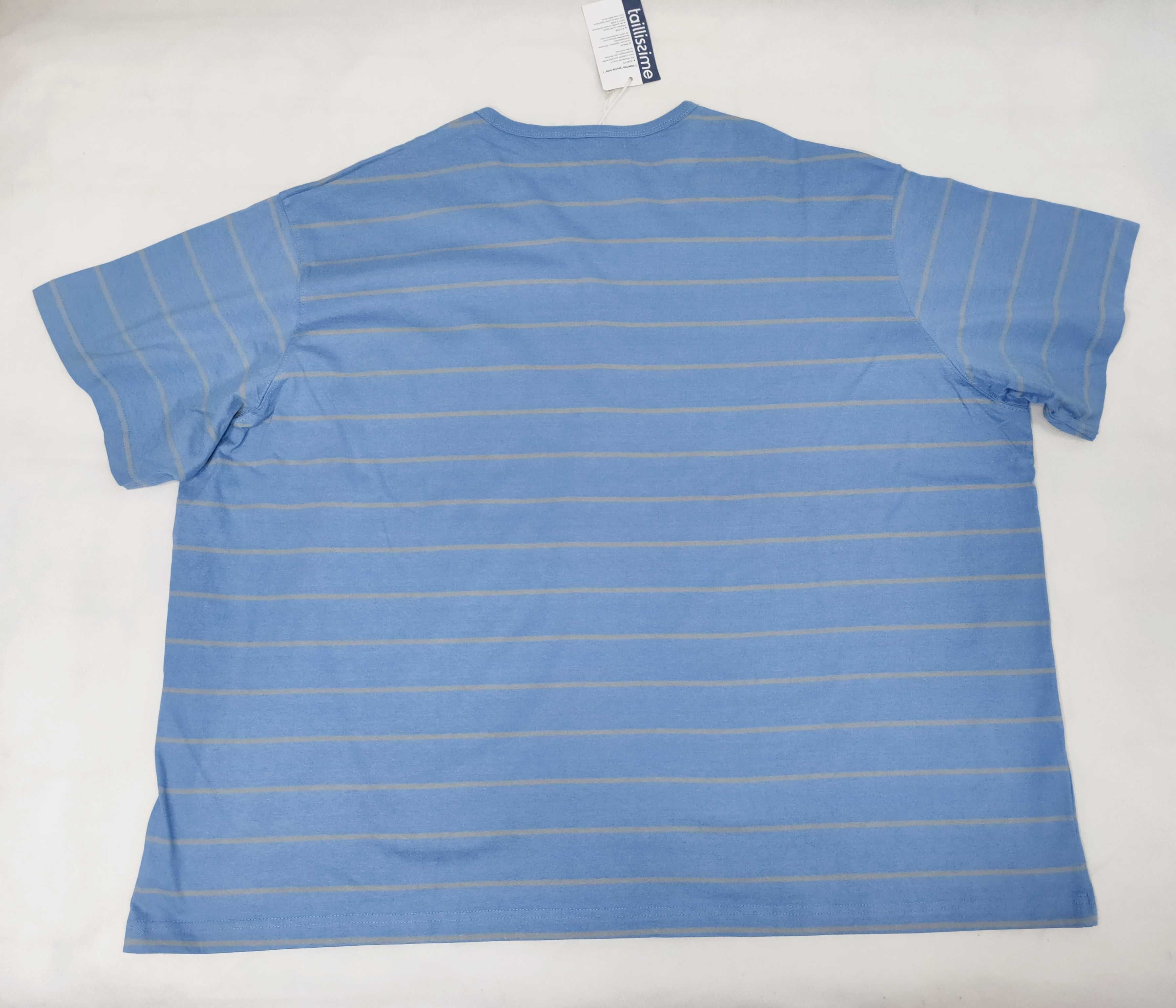 Koszulka męska t-shirt duży bawełniany TAILLISSIME 74/76 6XL TS0032