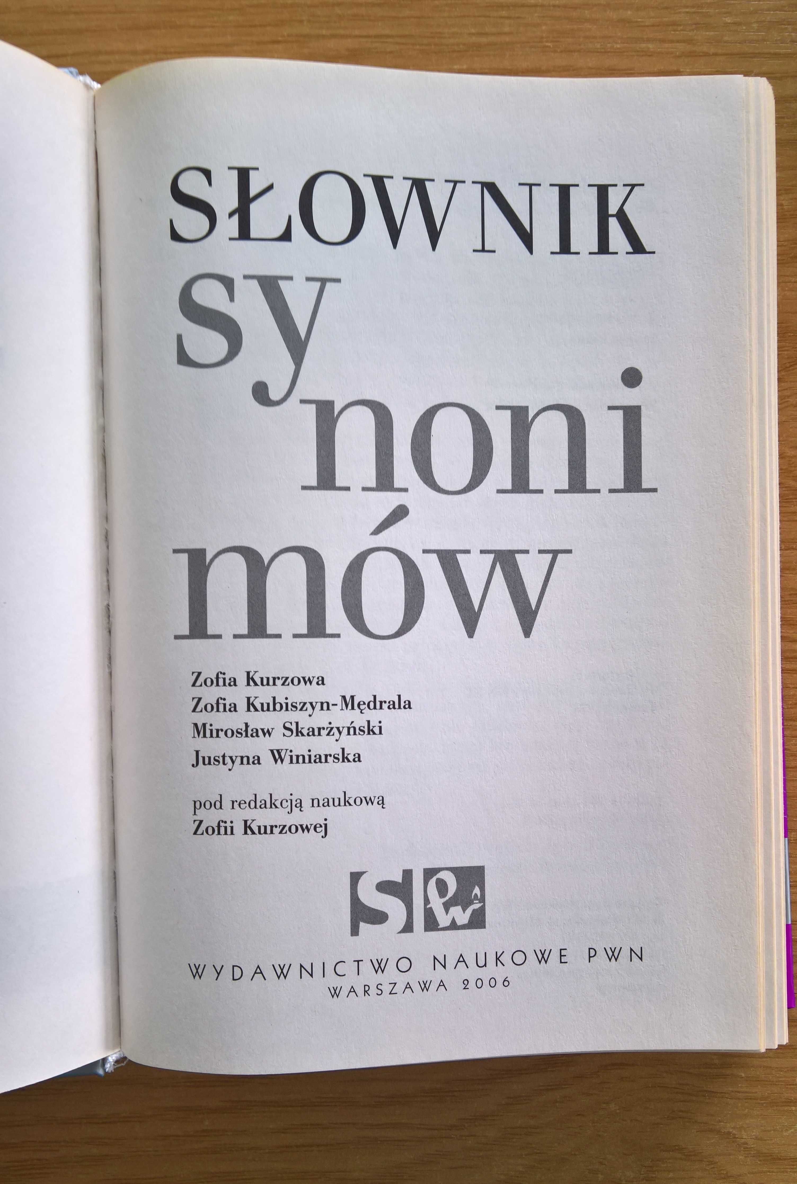 Słownik synonimów wyd. naukowe PWN