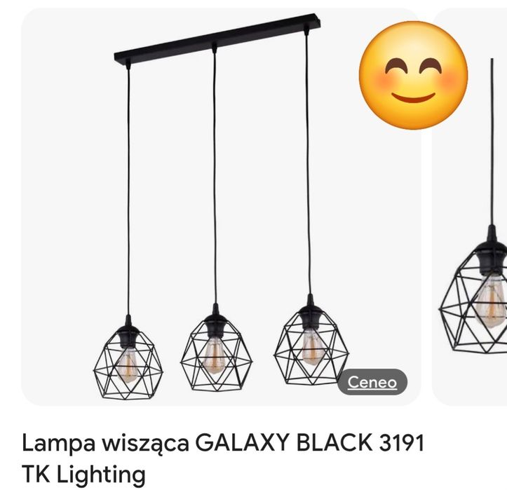 Lampa wisząca galaxy black