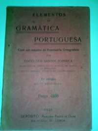 Livro "Elementos de gramática portuguesa" 2ª edição de 1926