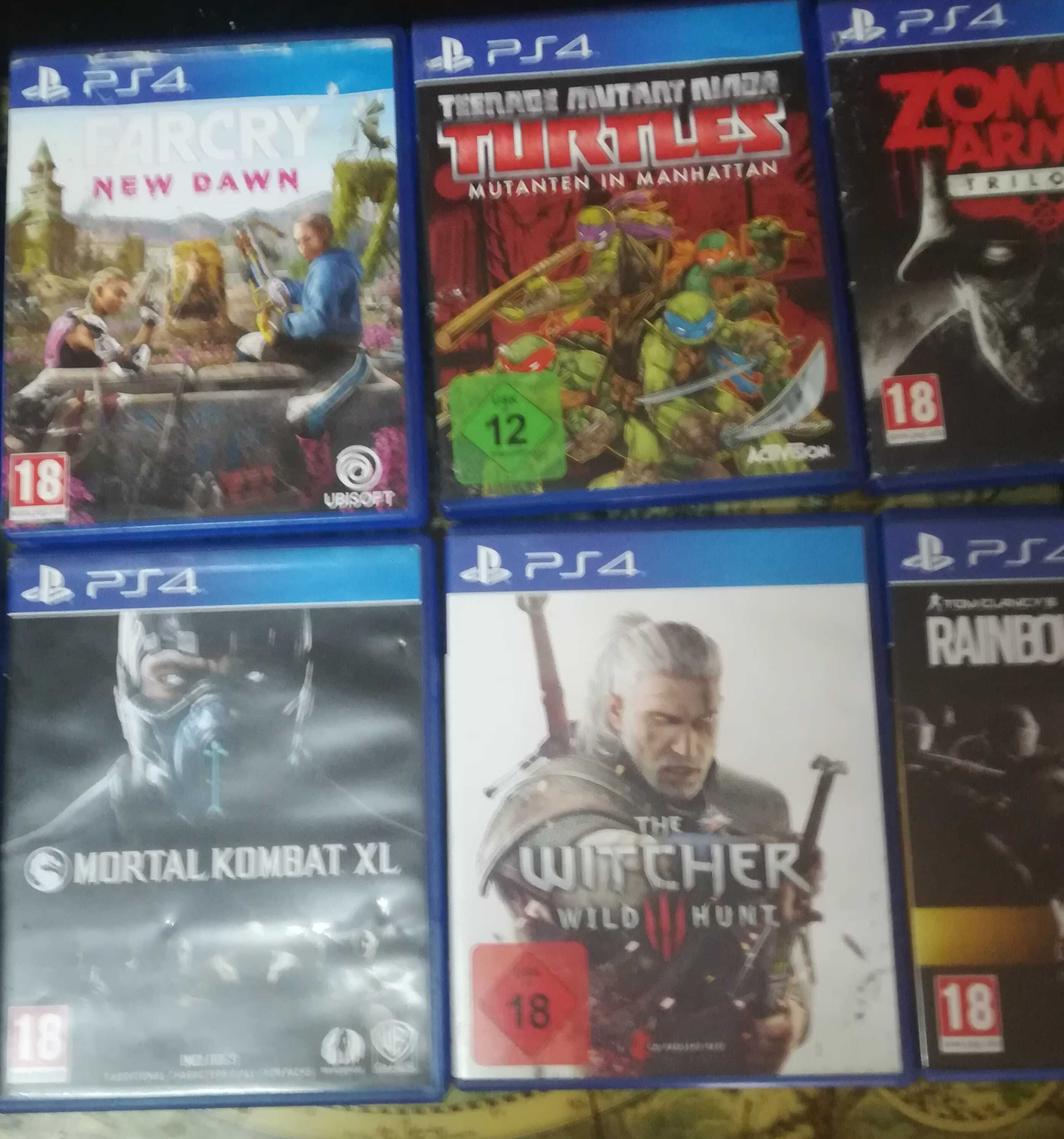 45€ tudo. Jogos da Playstation 3 e 4 em óptimo estado