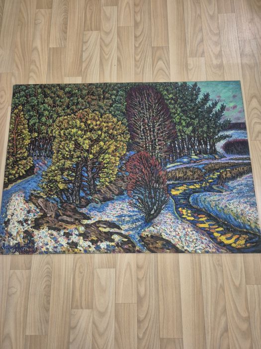 Продам картину маслом фанера 1980г размер 61×84 худ.Леонид Литвин