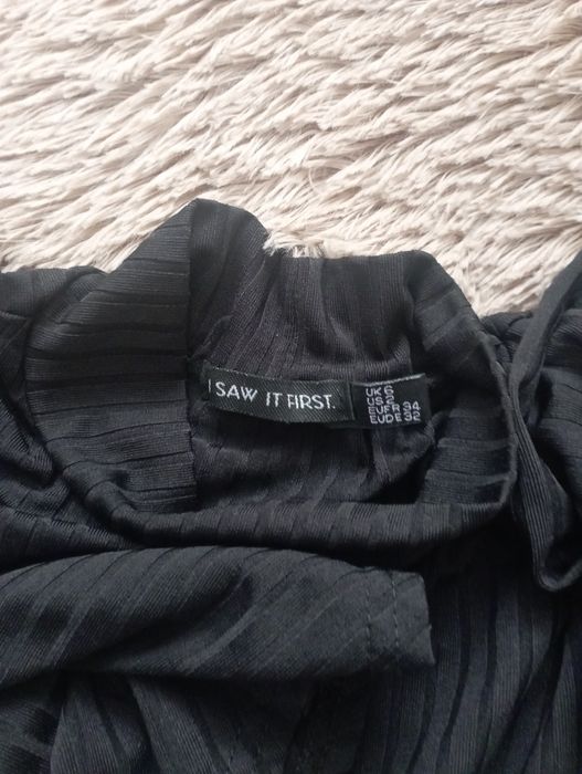 Плаття чорне в рубчик XS 34p