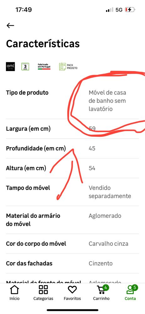 Movel Novo com Lavatorio 60cm Suspenso