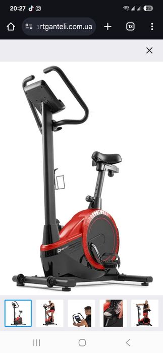 Велотренажер електромагнітний