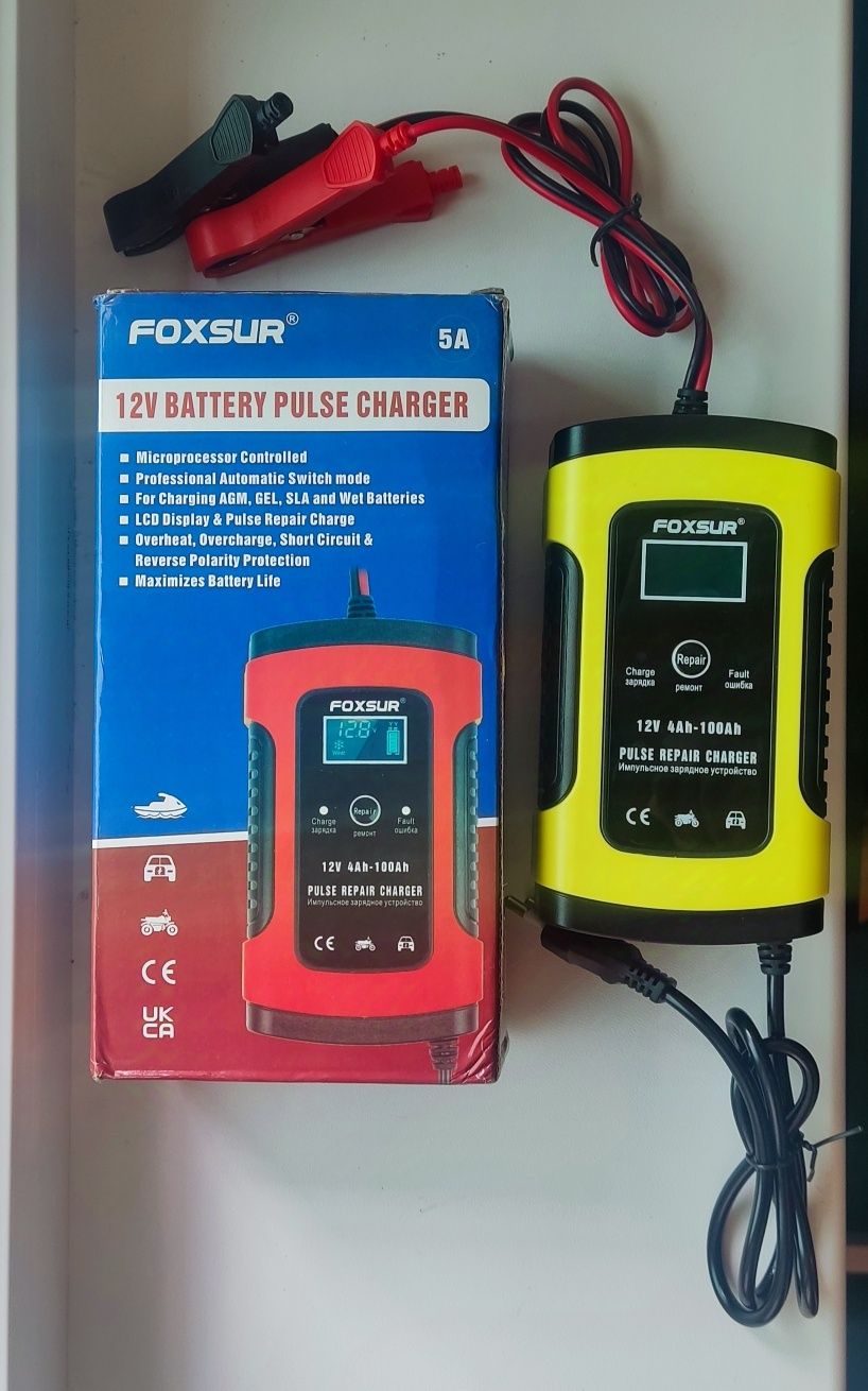 импульсное зарядное устройство Foxsur 12V 5A