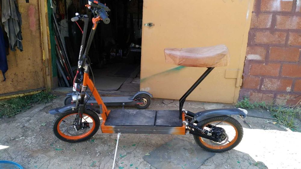 Электросамокат самодельный  из простых составляющих