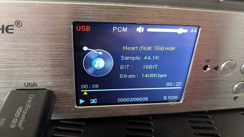 Przetwornik cyfrowo analogowy DAC z możliwością 5.1 DTS 4K BT USB