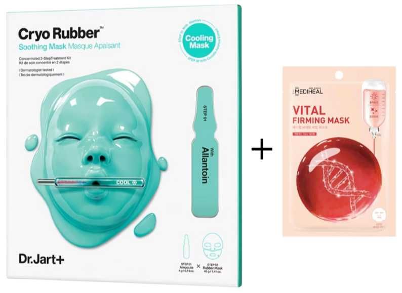 Dr.Jart+ Cryo Rubber Maseczka kojąca + MEDIHEAL VITAL ujędrniająca