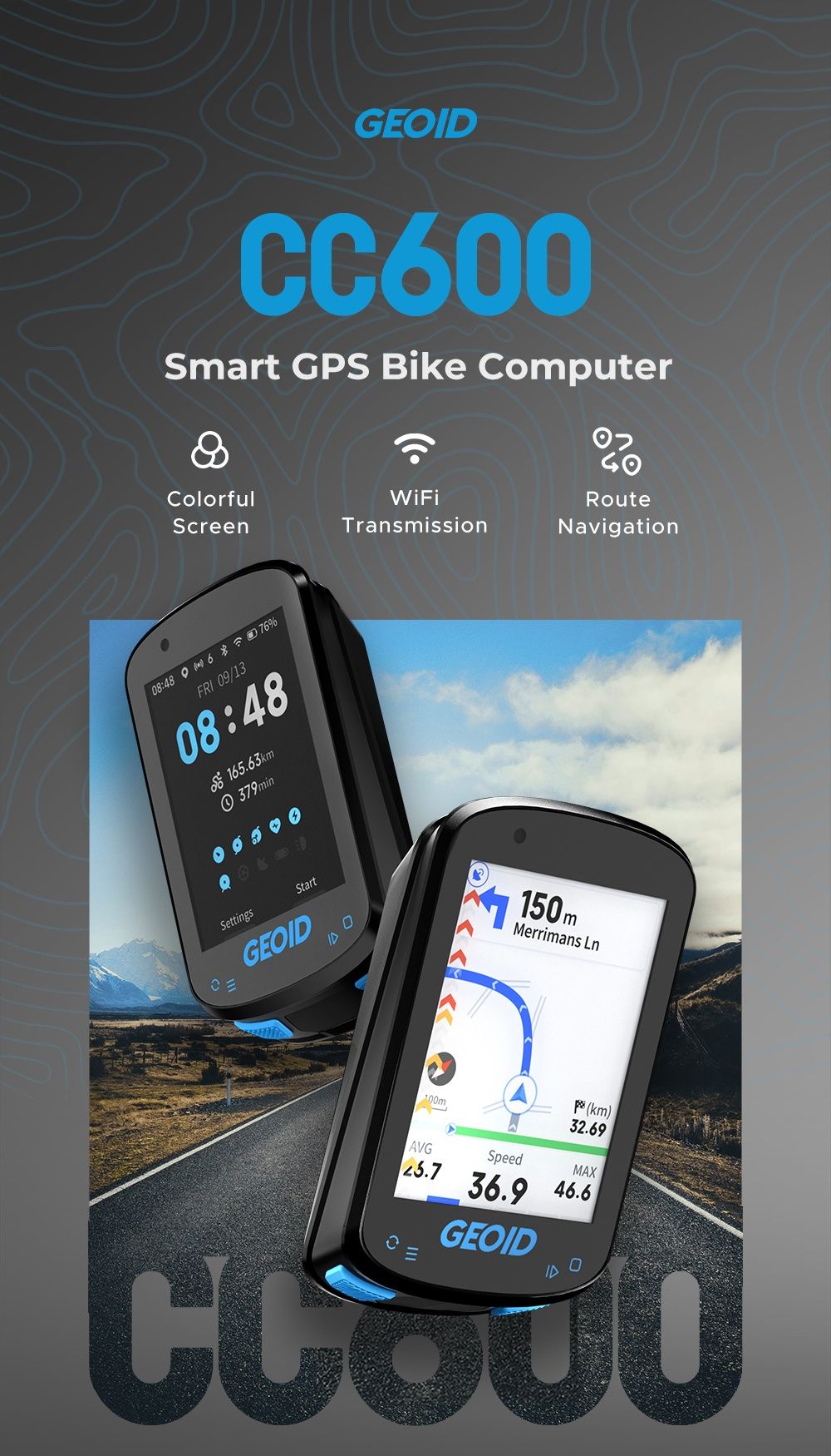Велокомп'ютер Geoid CC600